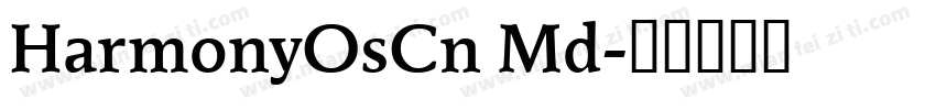 HarmonyOsCn Md字体转换